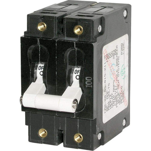 Blue Sea System Qualifies for Free Shipping Blue Sea C-Series Double-Pole Circuit Breaker 100a #7258