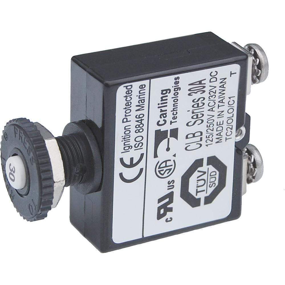 Blue Sea System Qualifies for Free Shipping Blue Sea Circuit Breaker Push Button 30a with Screw Terminal #2136