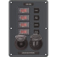 Blue Sea System Qualifies for Free Shipping Blue Sea Circuit Breaker Switch Panel 4-Position Gray #4321