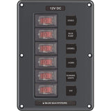 Blue Sea Circuit Breaker Switch Panel 6-Position Gray #4322