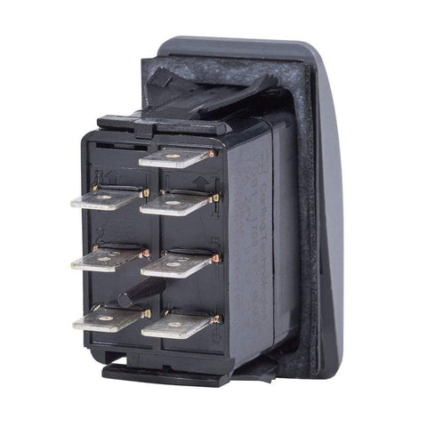 Blue Sea Contura Switch DPDT Black On-On #8300