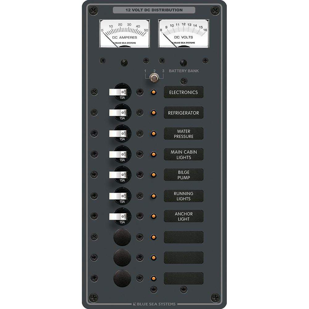 Blue Sea System Qualifies for Free Shipping Blue Sea DC 10-Position Toggle Branch Circuit Breaker Panel #8082
