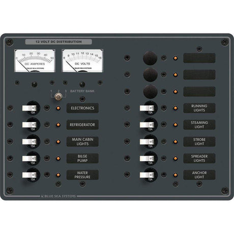 Blue Sea System Qualifies for Free Shipping Blue Sea DC 13-Position Toggle Branch Circuit Breaker Panel #8068