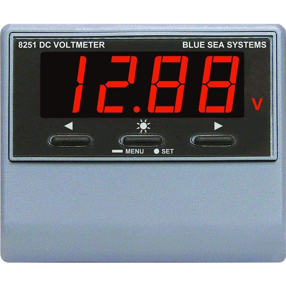 Blue Sea System Qualifies for Free Shipping Blue Sea DC Digital Voltmeter with Alarm #8251