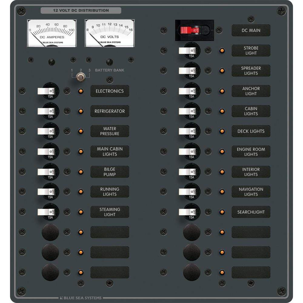 Blue Sea System Qualifies for Free Shipping Blue Sea DC Main Plus 22-Position #8380