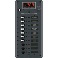 Blue Sea System Qualifies for Free Shipping Blue Sea DC Panel 10-Position with Multimeter #8402