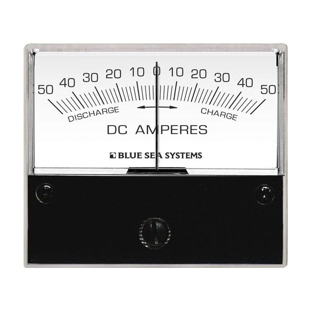 Blue Sea System Qualifies for Free Shipping Blue Sea DC Zero Center Analog Ammeter 2-3/4" Face 50-0-50a #8252