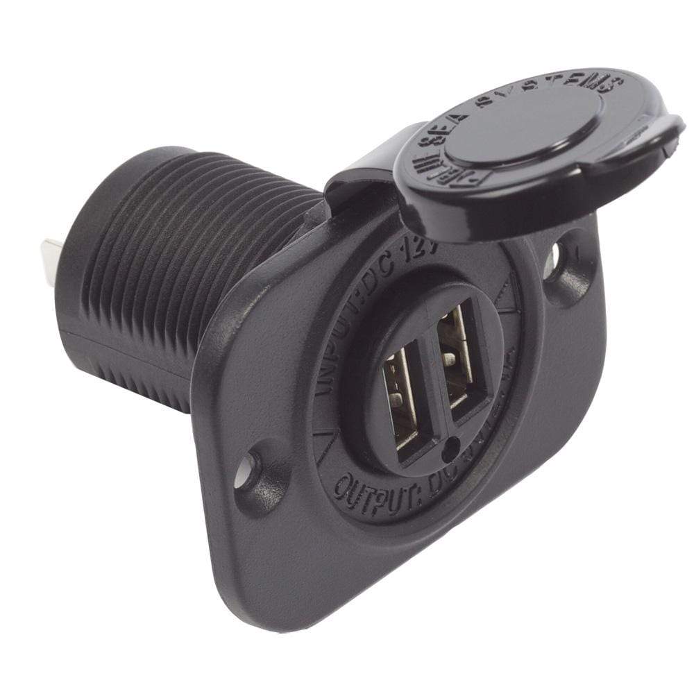 Blue Sea System Qualifies for Free Shipping Blue Sea Dual USB Charger Socket Two USB Ports with Cap #1016
