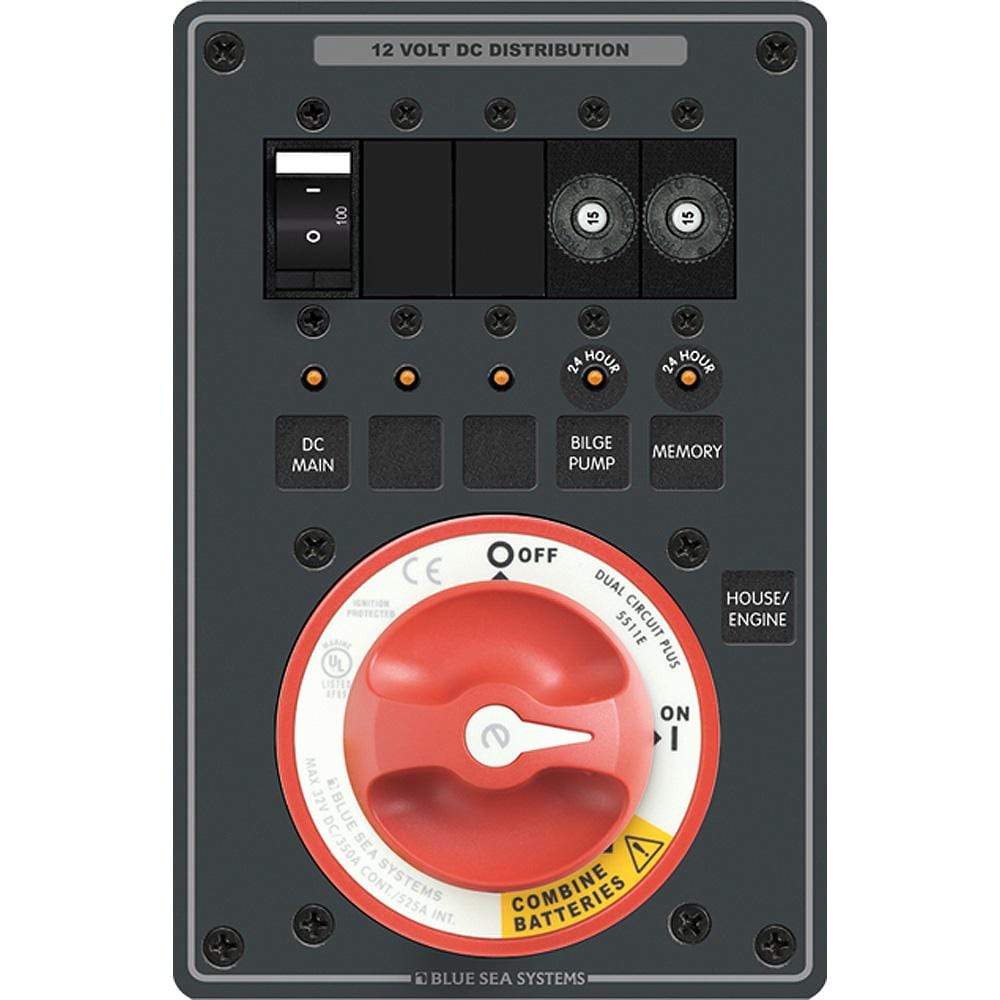 Blue Sea System Qualifies for Free Shipping Blue Sea e-Series Dual Circuit Plus PN 5511e #8690