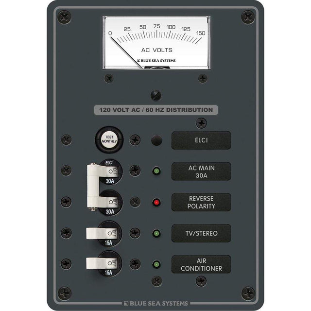 Blue Sea System Qualifies for Free Shipping Blue Sea ELCI GFCI Panel AC 2-Position #8102