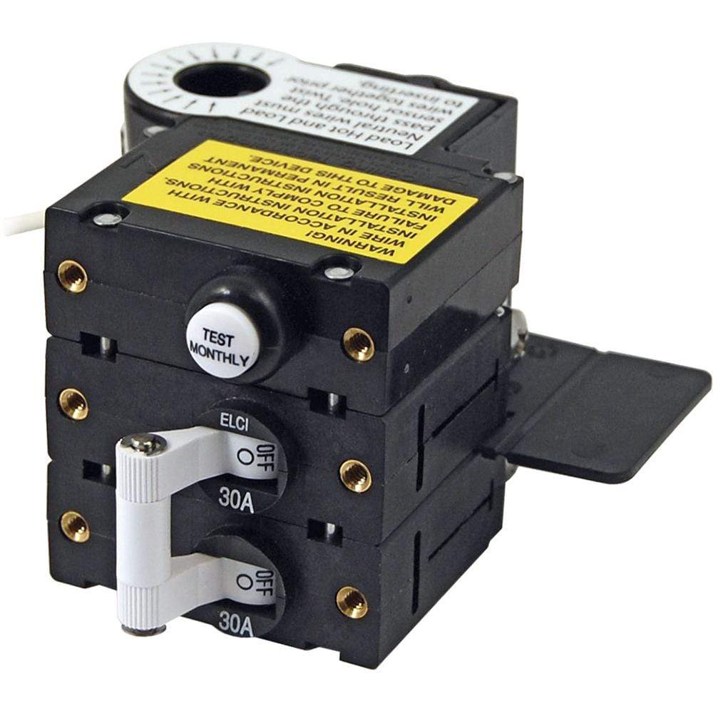 Blue Sea System Qualifies for Free Shipping Blue Sea ELCI Main Circuit Breaker Double Pole 120v 30a #3106100