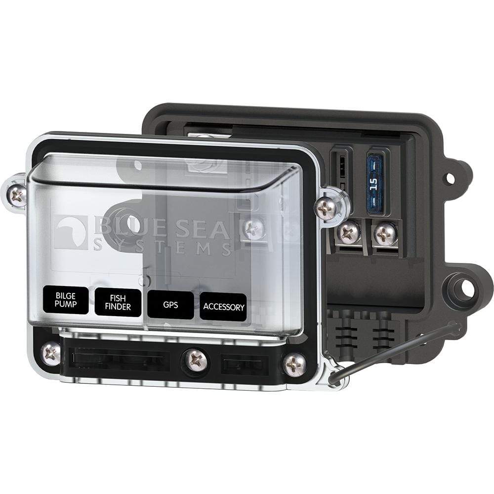 Blue Sea System Qualifies for Free Shipping Blue Sea Fuse Block ST-Blade with Cover #5056