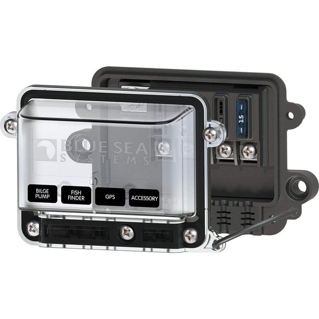 Blue Sea System Qualifies for Free Shipping Blue Sea Fuse Block ST-Blade with Cover #5056