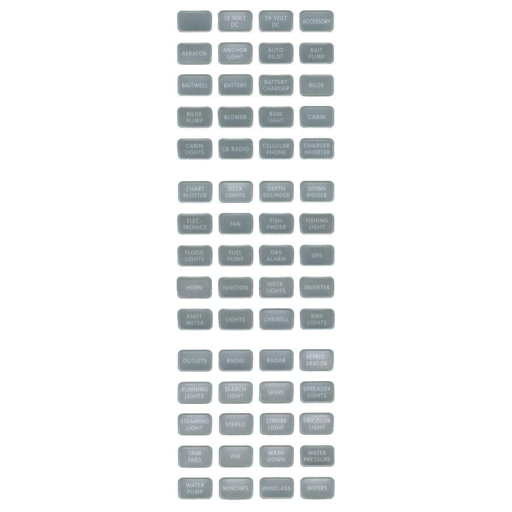 Blue Sea System Qualifies for Free Shipping Blue Sea Grey Small Format Label Kit 60 Labels #8217