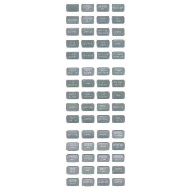 Blue Sea System Qualifies for Free Shipping Blue Sea Grey Small Format Label Kit 60 Labels #8217