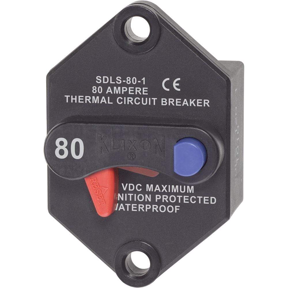 Blue Sea System Qualifies for Free Shipping Blue Sea Klixon Circuit Breaker Panel Mount 80a #7076