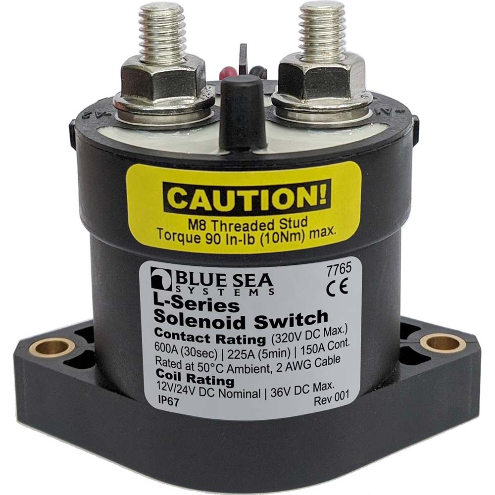 Blue Sea System Qualifies for Free Shipping Blue Sea L-Series Solenoid Switch 150a 12/24v #7765