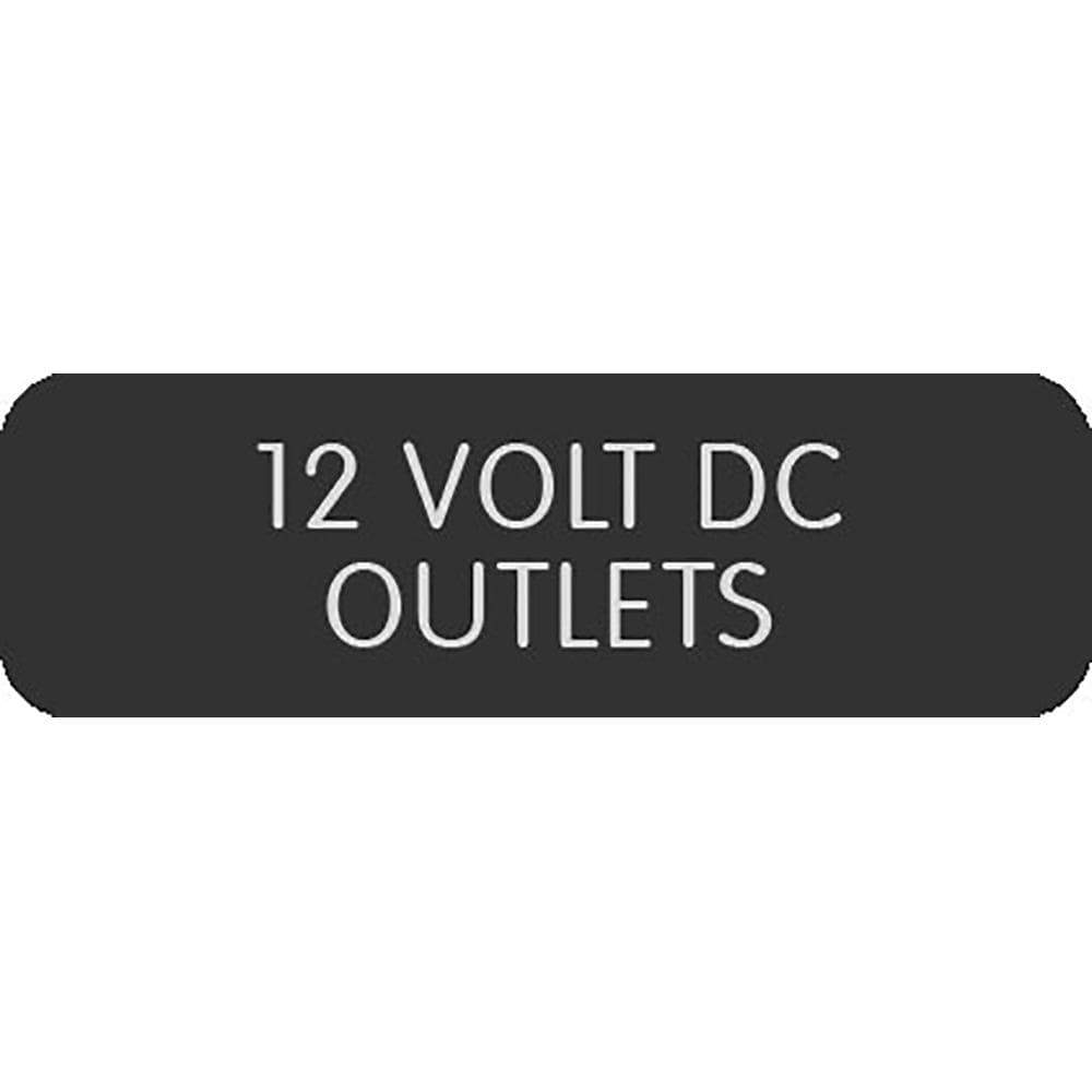 Blue Sea System Qualifies for Free Shipping Blue Sea Large Format 12v Outlets Label #8063-0004
