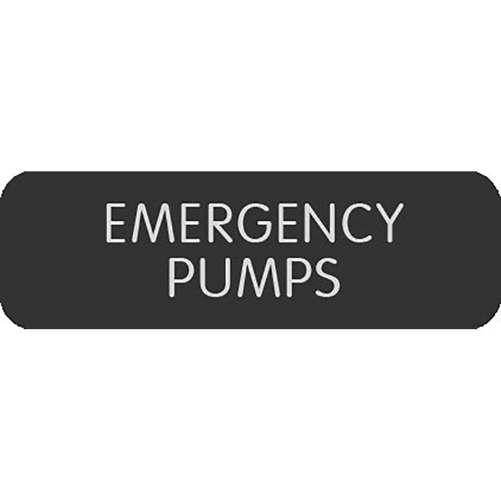 Blue Sea System Qualifies for Free Shipping Blue Sea Large Format Emergency Pumps Label #8063-0151