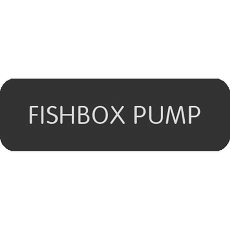 Blue Sea System Qualifies for Free Shipping Blue Sea Large Format Fishbox Pump Label #8063-0520