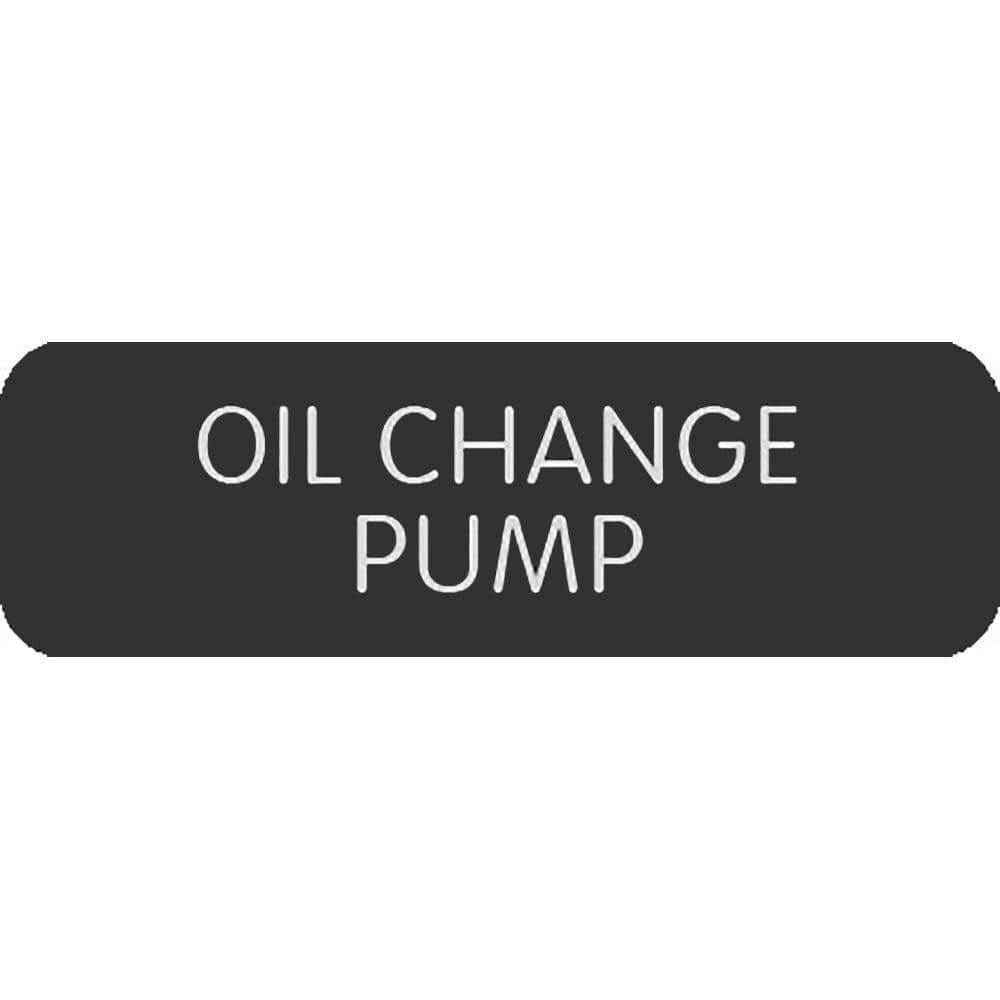 Blue Sea System Qualifies for Free Shipping Blue Sea Large Format Label Oil Change Pump #8063-0331