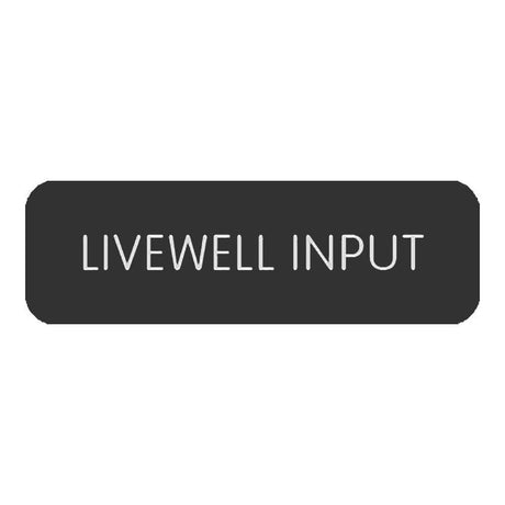 Blue Sea System Qualifies for Free Shipping Blue Sea Large Format Livewell Input Label #8063-0301
