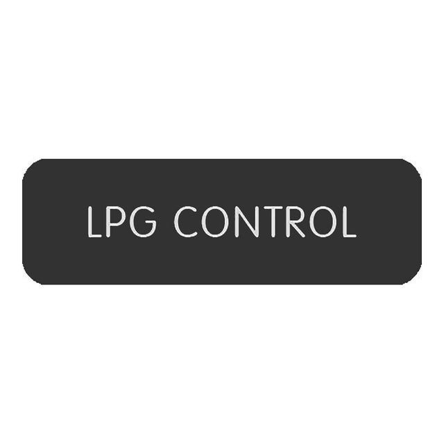 Blue Sea System Qualifies for Free Shipping Blue Sea Large Format LPG Control Label #8063-0306