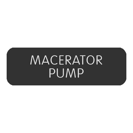 Blue Sea System Qualifies for Free Shipping Blue Sea Large Format Macerator Pump Label #8063-0308