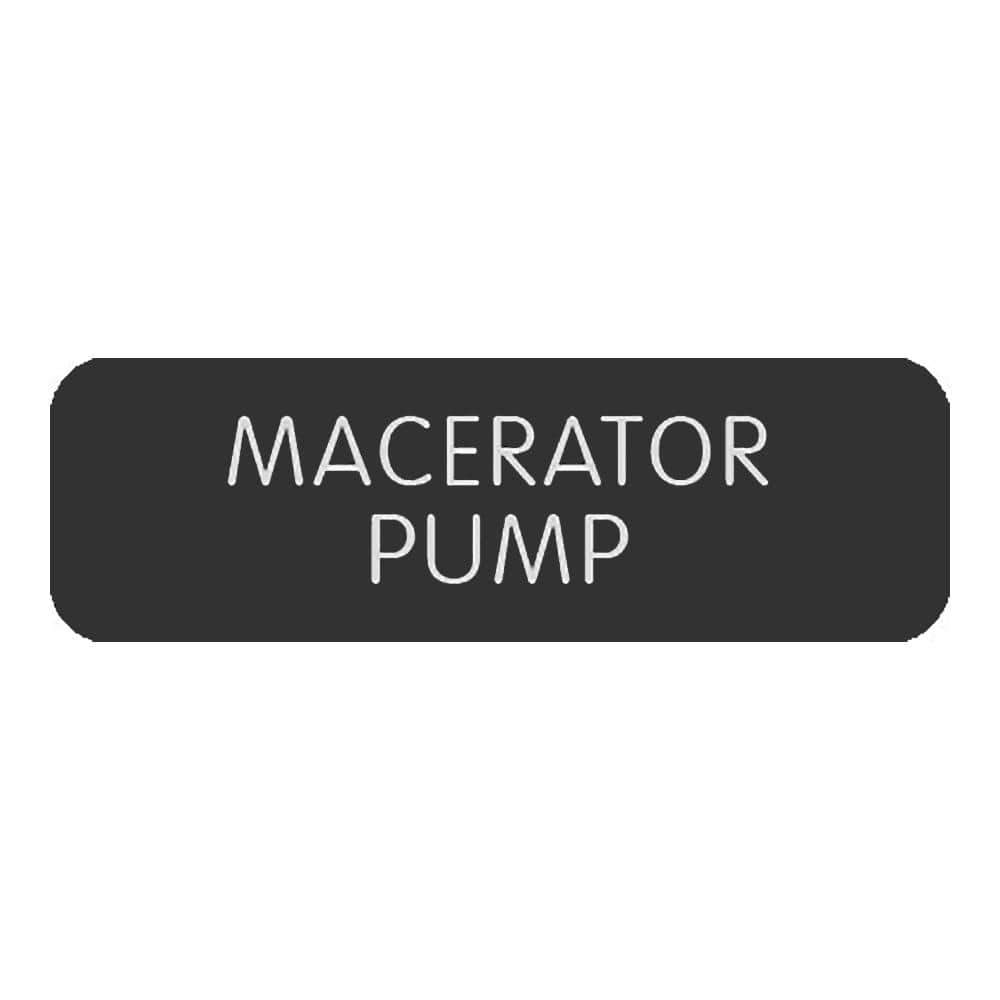 Blue Sea System Qualifies for Free Shipping Blue Sea Large Format Macerator Pump Label #8063-0308