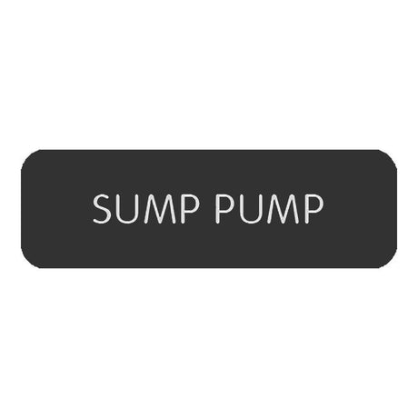 Blue Sea System Qualifies for Free Shipping Blue Sea Large Format Sump Pump Label #8063-0410