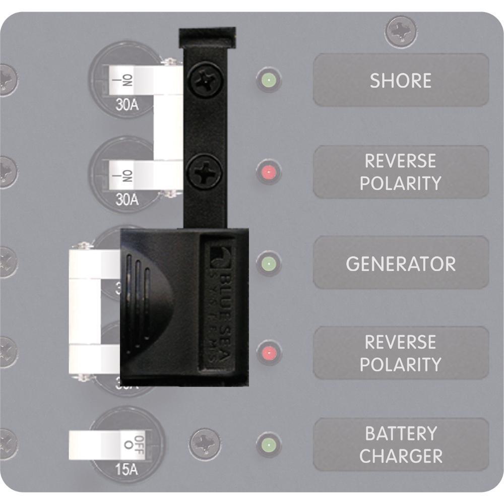 Blue Sea System Qualifies for Free Shipping Blue Sea Lockout Slide 2-Position 2-Pole #4125