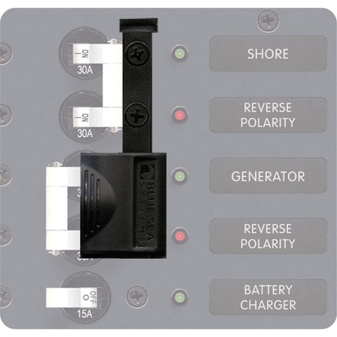 Blue Sea System Qualifies for Free Shipping Blue Sea Lockout Slide 2-Position 2-Pole #4125
