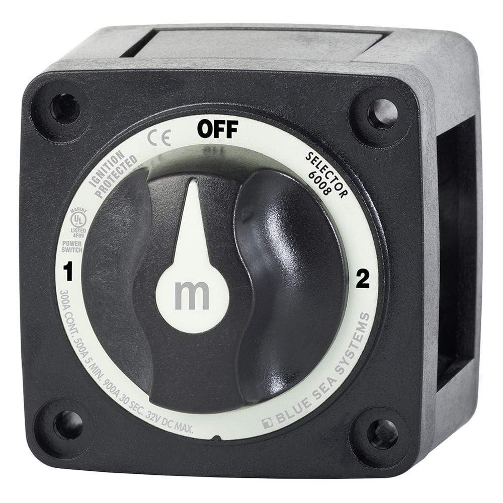 Blue Sea System Qualifies for Free Shipping Blue Sea M-Series Battery Switch 3-Position Black #6008200