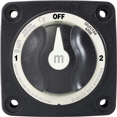 Blue Sea M-Series Battery Switch 3-Position Black #6008200