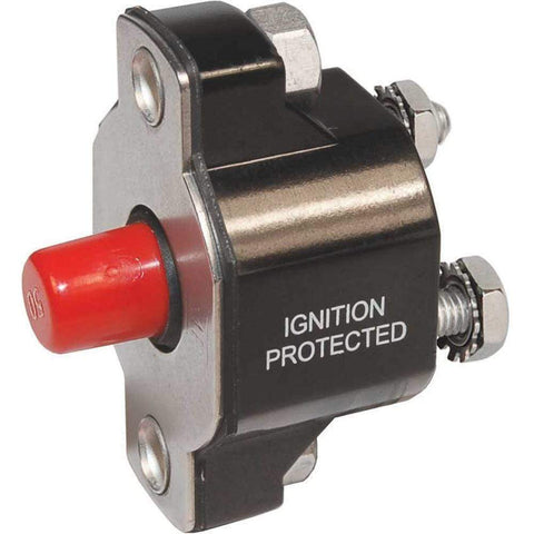 Blue Sea System Qualifies for Free Shipping Blue Sea Medium-Duty Push Button Reset-Only 40a #2141