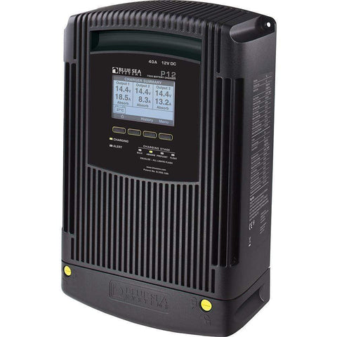 Blue Sea System Qualifies for Free Shipping Blue Sea P12 Gen 2 Battery Charger 40a 3-Bank #7532