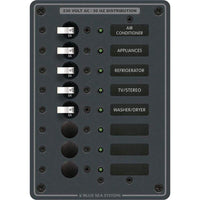 Blue Sea System Qualifies for Free Shipping Blue Sea Panel 230v AC 8-Position #8159