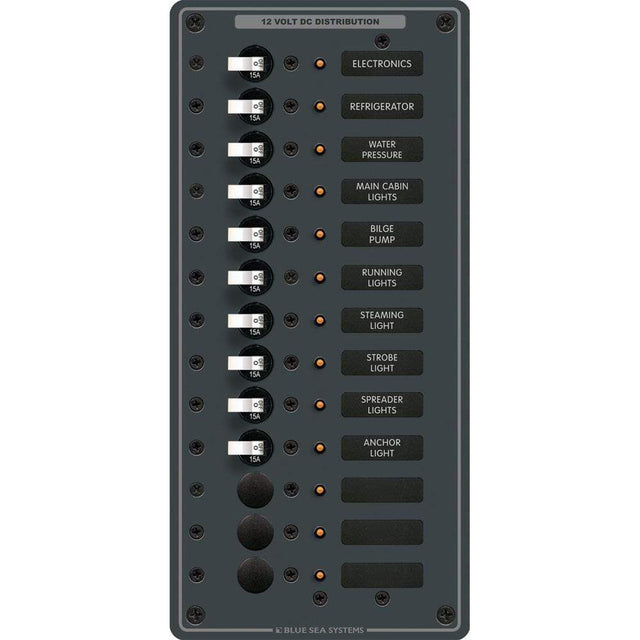 Blue Sea System Qualifies for Free Shipping Blue Sea Panel DC 13-Position Vertical #8376