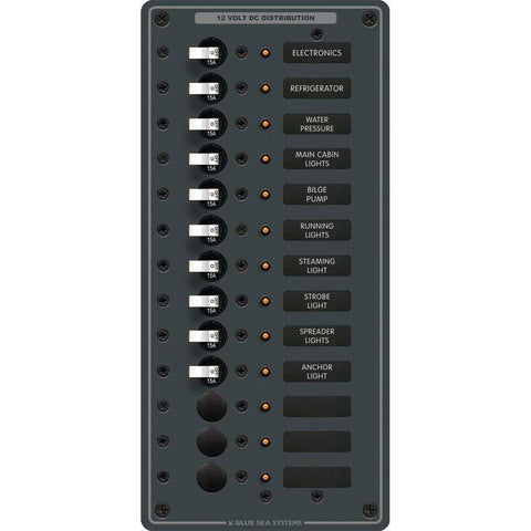 Blue Sea System Qualifies for Free Shipping Blue Sea Panel DC 13-Position Vertical #8376