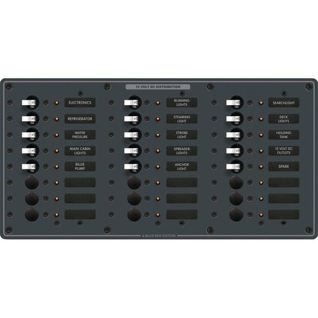 Blue Sea System Qualifies for Free Shipping Blue Sea Panel DC 24-Position BL #8264
