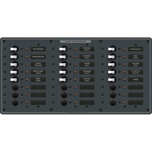 Blue Sea System Qualifies for Free Shipping Blue Sea Panel DC 24-Position BL #8264