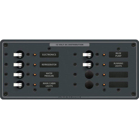 Blue Sea System Qualifies for Free Shipping Blue Sea Panel DC 8-Position Horizontal #8385