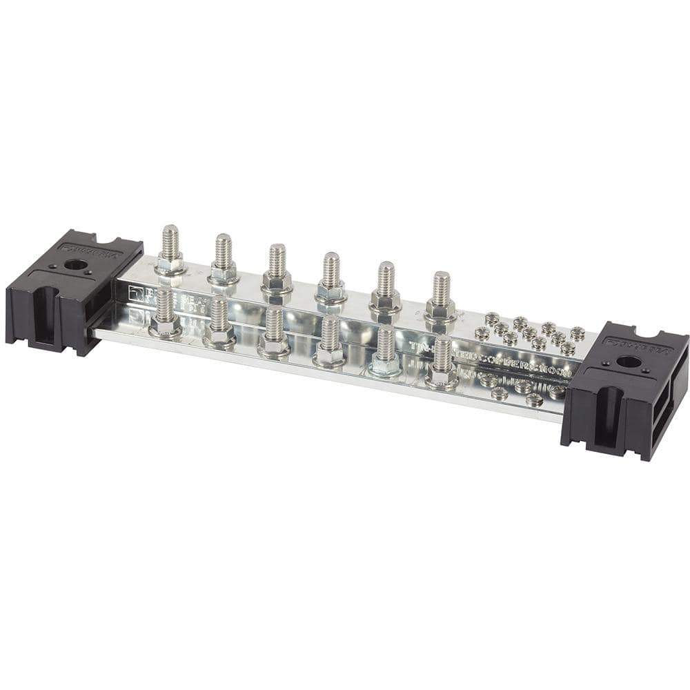 Blue Sea System Qualifies for Free Shipping Blue Sea Powerbar 1000 12 x 3/8" Studs with Cover #1991