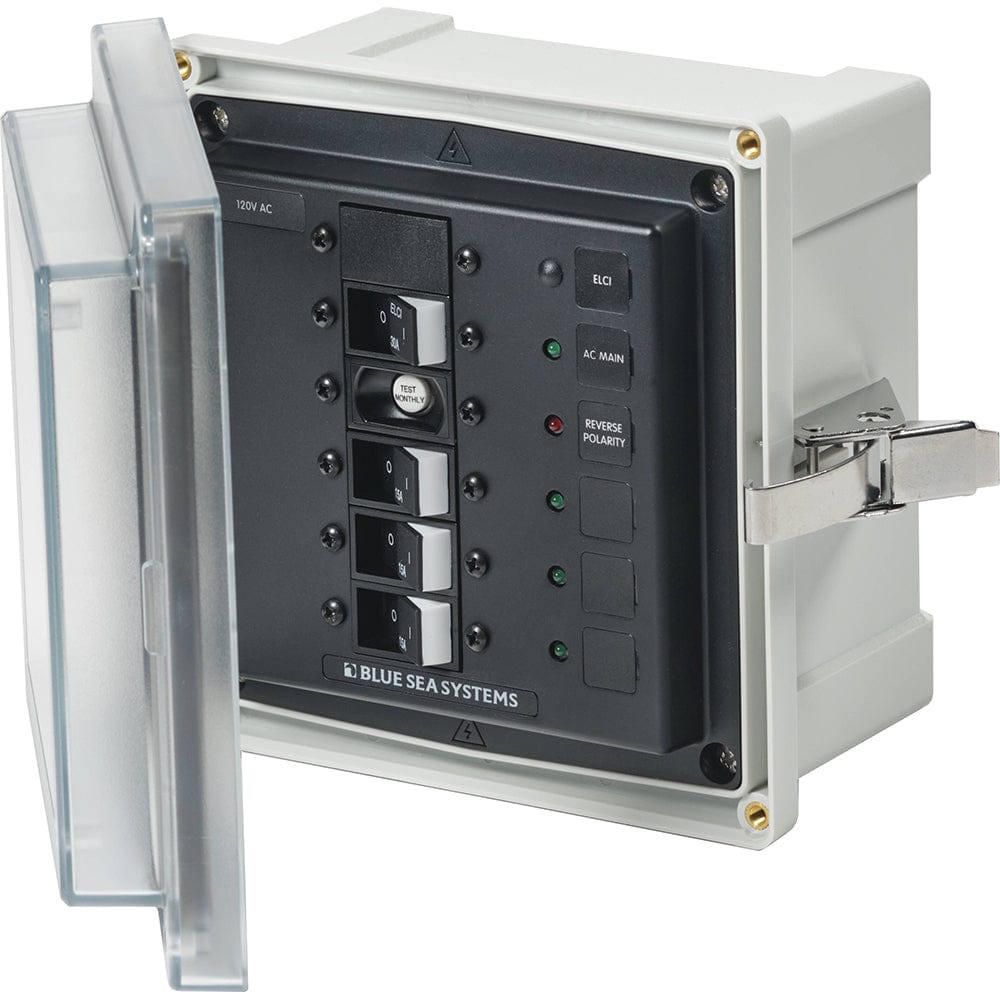 Blue Sea System Qualifies for Free Shipping Blue Sea SMS Panel Enclosure 120v 30a 3CB #3128