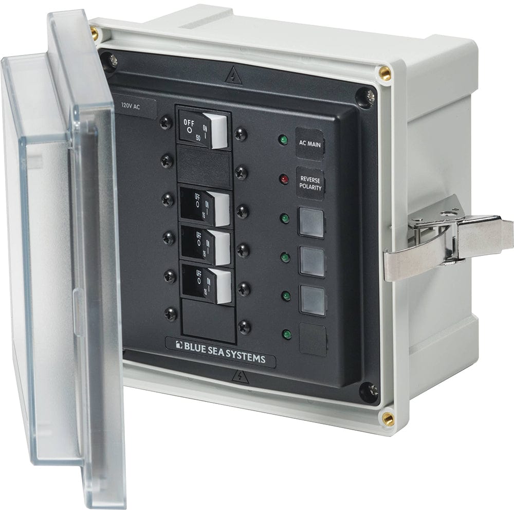 Blue Sea System Qualifies for Free Shipping Blue Sea SMS Panel Enclosure 120v 50a 3CB #3130