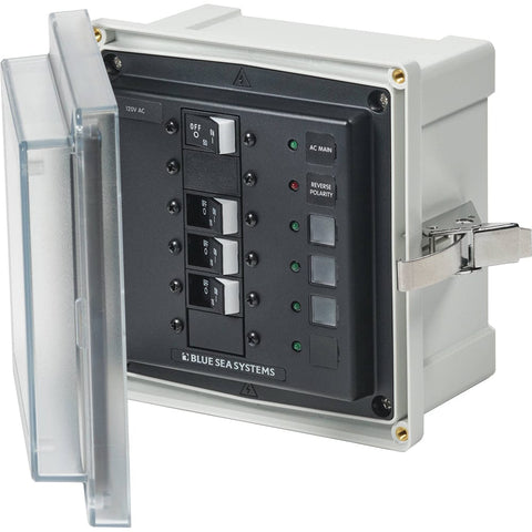 Blue Sea System Qualifies for Free Shipping Blue Sea SMS Panel Enclosure 120v 50a 3CB #3130