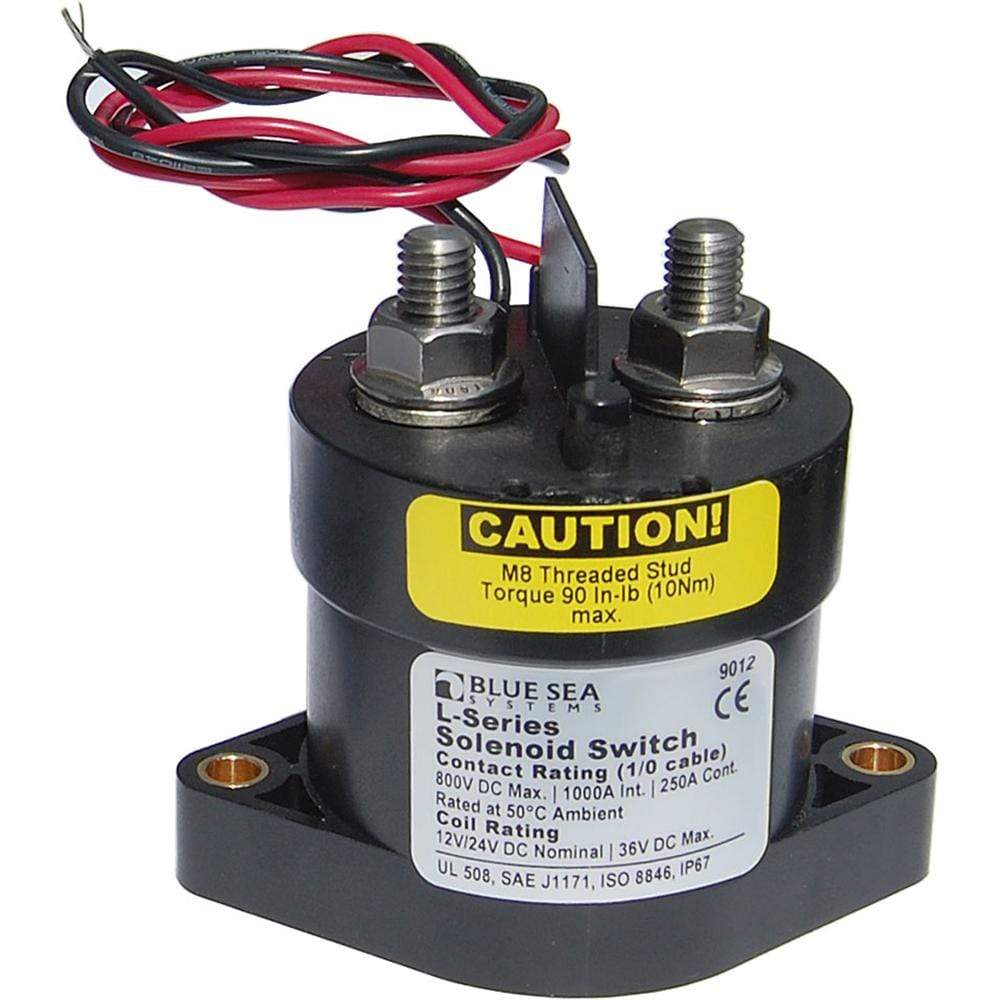 Blue Sea System Qualifies for Free Shipping Blue Sea Solenoid Switch L-Series 12-24V #9012