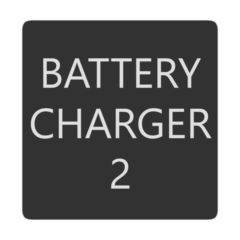 Blue Sea System Qualifies for Free Shipping Blue Sea Square Format Battery Charger 2 Label #6520-0051