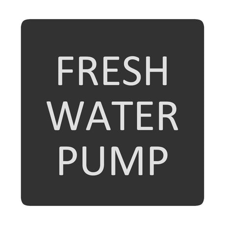 Blue Sea System Qualifies for Free Shipping Blue Sea Square Format Fresh Water Pump Label #6520-0200