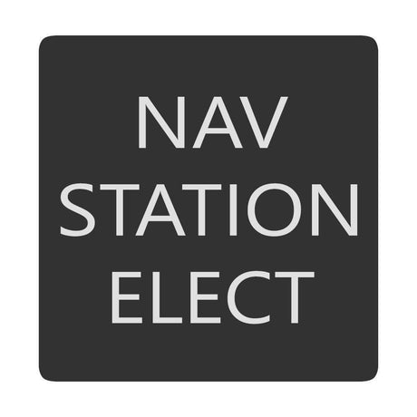Blue Sea System Qualifies for Free Shipping Blue Sea Square Format Nav Station Elect Label #6520-0321
